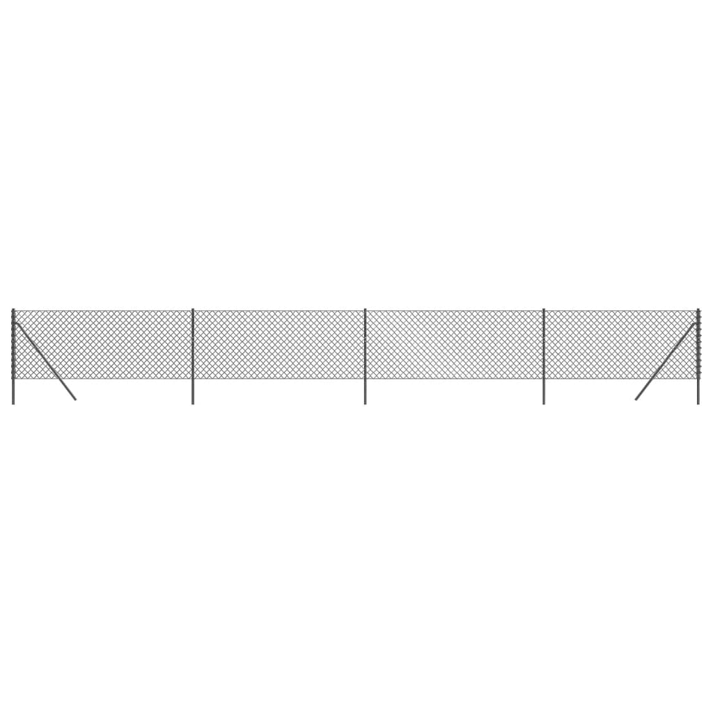 Recinzione a Rete Antracite 0,8x10 m