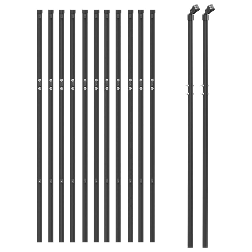 Recinzione a Rete Antracite 0,8x25 m