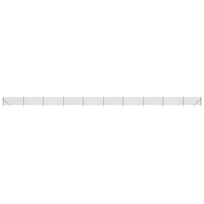 Recinzione a Rete con Picchetti Ancoraggio Antracite 1,1x25 m