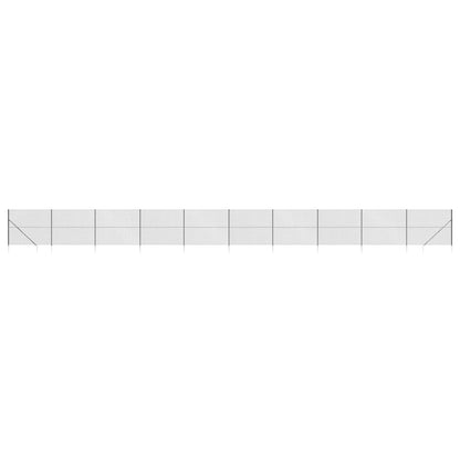Recinzione a Rete con Picchetti Ancoraggio Antracite 1,8x25 m