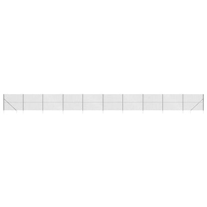 Recinzione a Rete con Picchetti Ancoraggio Antracite 2x25 m