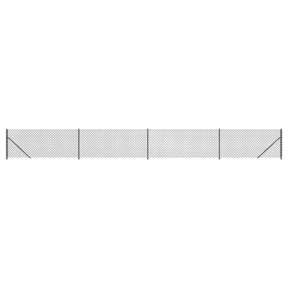 Recinzione a Rete con Flangia Antracite 1x10 m