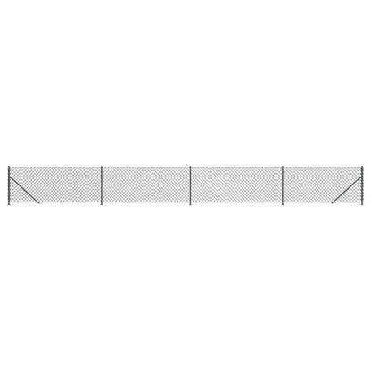 Recinzione a Rete con Flangia Antracite 1,1x10 m