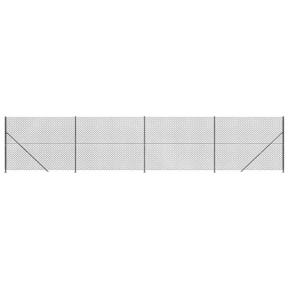 Recinzione a Rete con Flangia Antracite 1,6x10 m