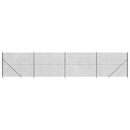 Recinzione a Rete con Flangia Antracite 1,8x10 m