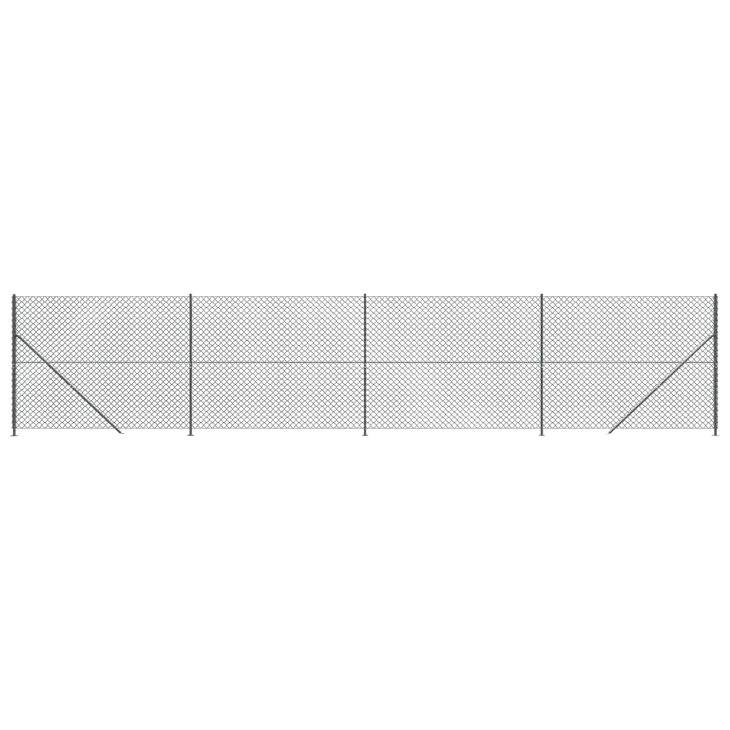 Recinzione a Rete con Flangia Antracite 2,2x10 m