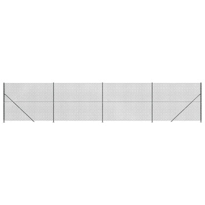 Recinzione a Rete con Flangia Antracite 2,2x10 m