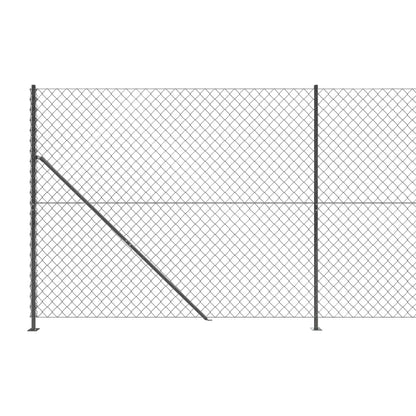 Recinzione a Rete con Flangia Antracite 2,2x10 m