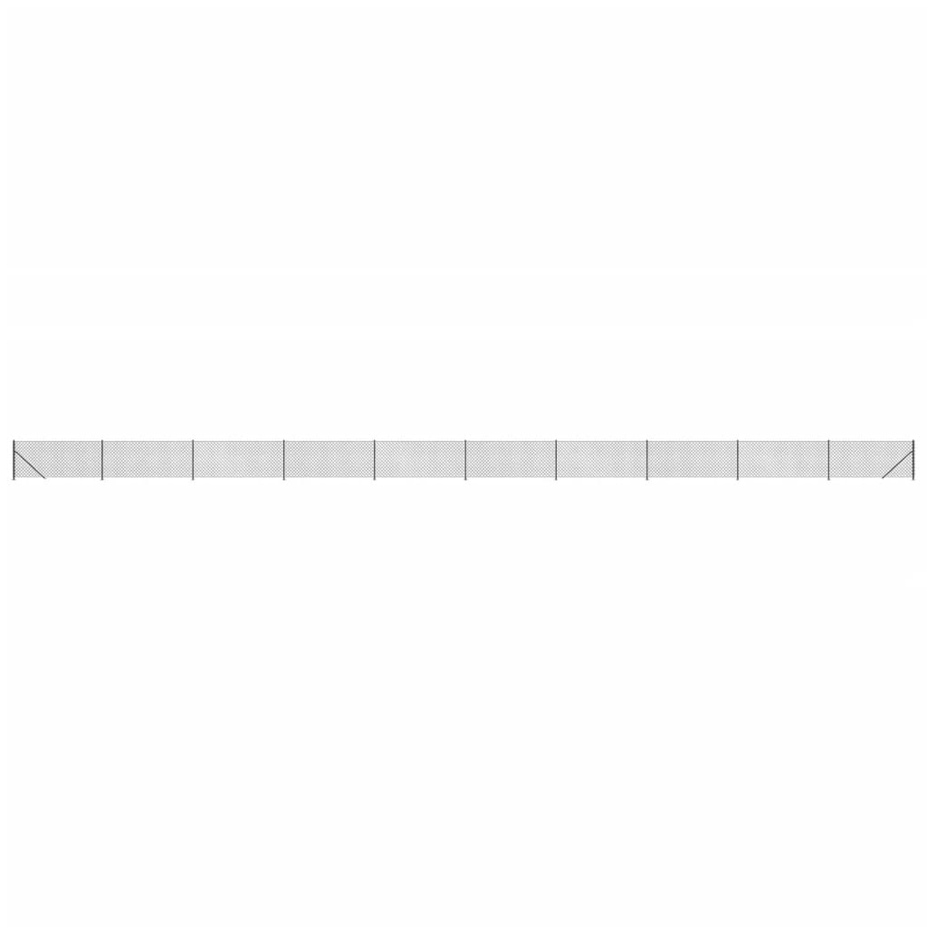 Recinzione a Rete con Flangia Antracite 1x25 m