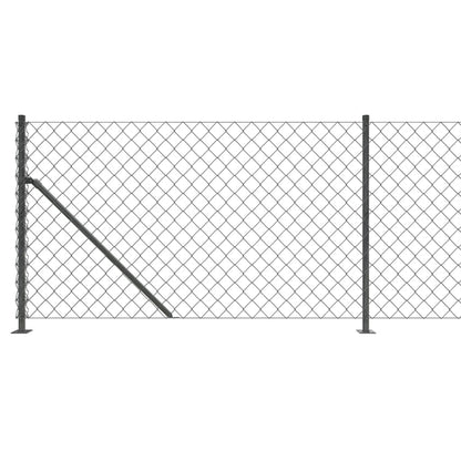 Recinzione a Rete con Flangia Antracite 1x25 m