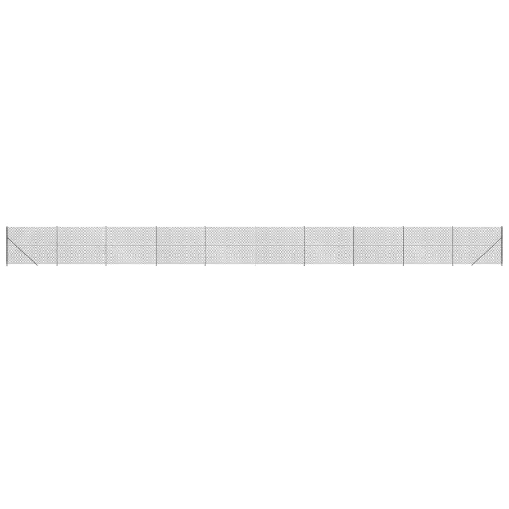 Recinzione a Rete con Flangia Antracite 2x25 m