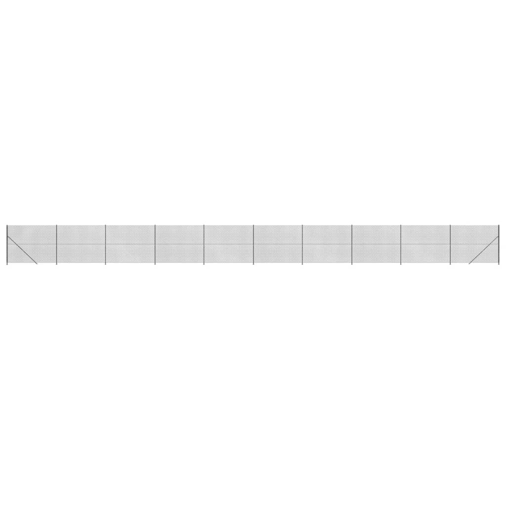 Recinzione a Rete con Flangia Antracite 2,2x25 m