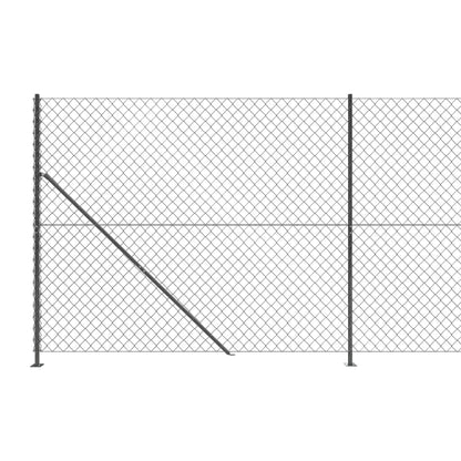 Recinzione a Rete con Flangia Antracite 2,2x25 m
