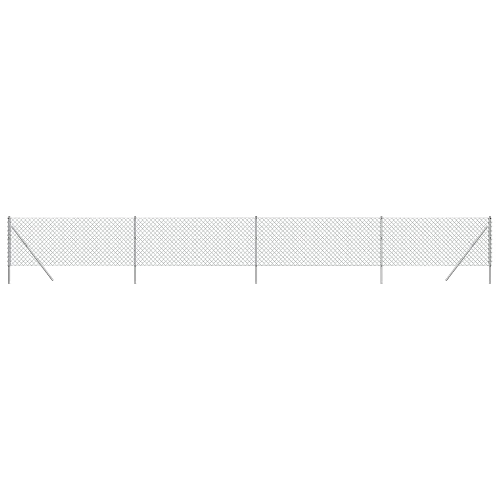 Recinzione a Rete Argento 0,8x10 m