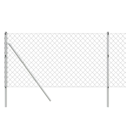 Recinzione a Rete Argento 0,8x10 m