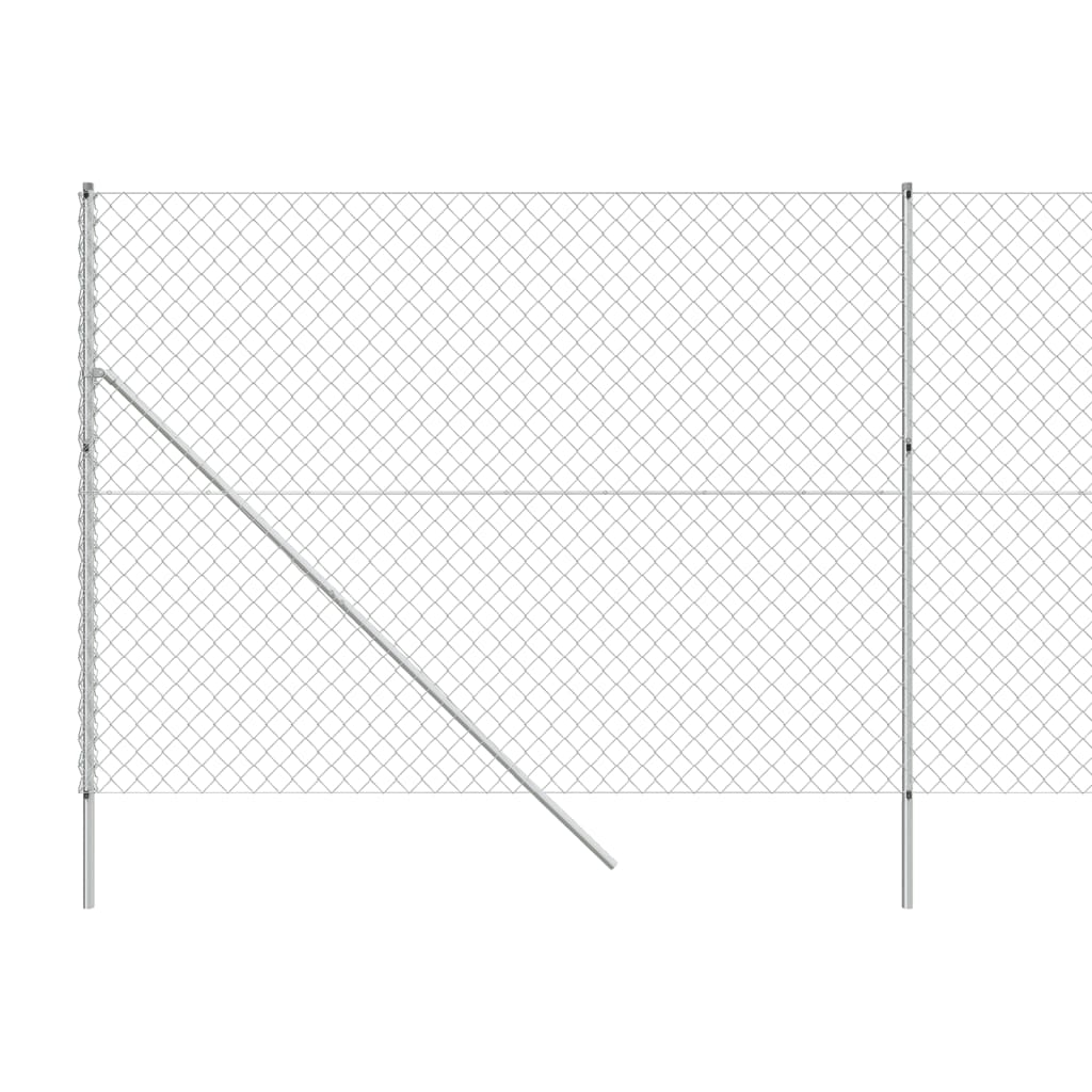 Recinzione a Rete Argento 1,4x10 m