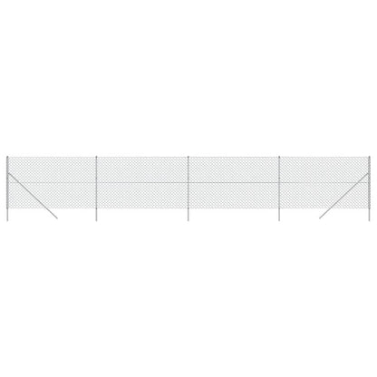 Recinzione a Rete Argento 1,6x10 m