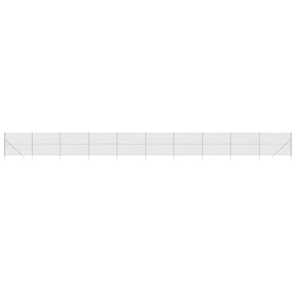 Recinzione a Rete con Picchetti Ancoraggio Argento 1,6x25 m
