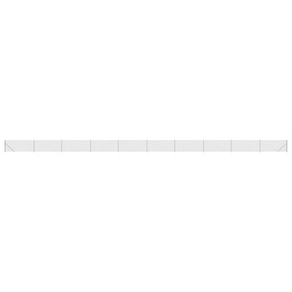 Recinzione a Rete con Flangia Argento 0,8x25 m
