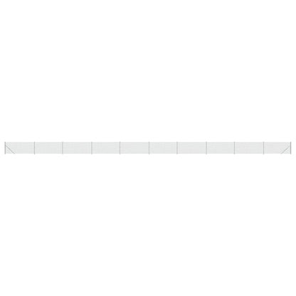 Recinzione a Rete con Flangia Argento 1,1x25 m