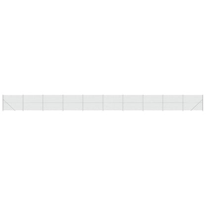 Recinzione a Rete con Flangia Argento 1,4x25 m