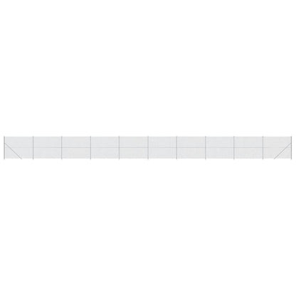 Recinzione a Rete con Flangia Argento 1,6x25 m