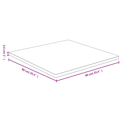 Piano del Tavolo 90x90x2,5 cm in BambÃ¹