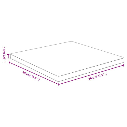 Piano del Tavolo 80x80x4 cm in BambÃ¹