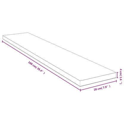 Scaffale a Parete 100x20x4 cm in BambÃ¹