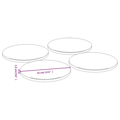 Piatti per Pizza 4 pz Ã˜32x1,5 cm in BambÃ¹