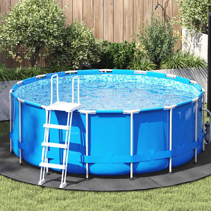 Telo Sotto Piscina Grigio Chiaro Ã˜244 cm Geotessile Poliestere