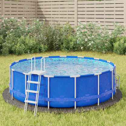 Telo Sotto Piscina Grigio Chiaro ÃƒËœ306 cm Geotessile Poliestere