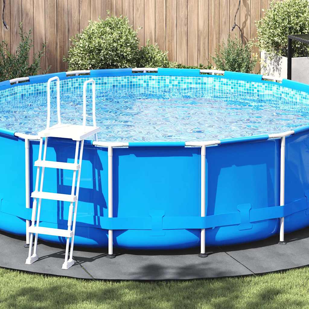 Telo Sotto Piscina Grigio Chiaro Ã˜458 cm Geotessile Poliestere