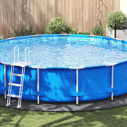 Telo Sotto Piscina Grigio Chiaro ÃƒËœ550 cm Geotessile Poliestere