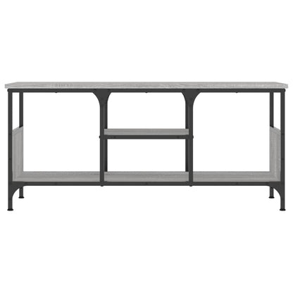 Mobile TV Grigio Sonoma 100x35x45 cm Legno Multistrato e Ferro