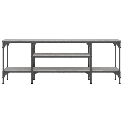 Mobile TV Grigio Sonoma 121x35x45 cm Legno Multistrato e Ferro