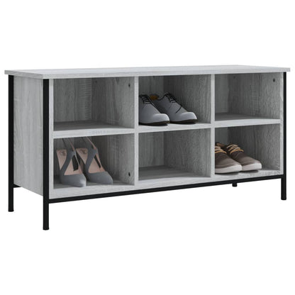 Scarpiera Grigio Sonoma 100x35x50 cm in Legno Multistrato