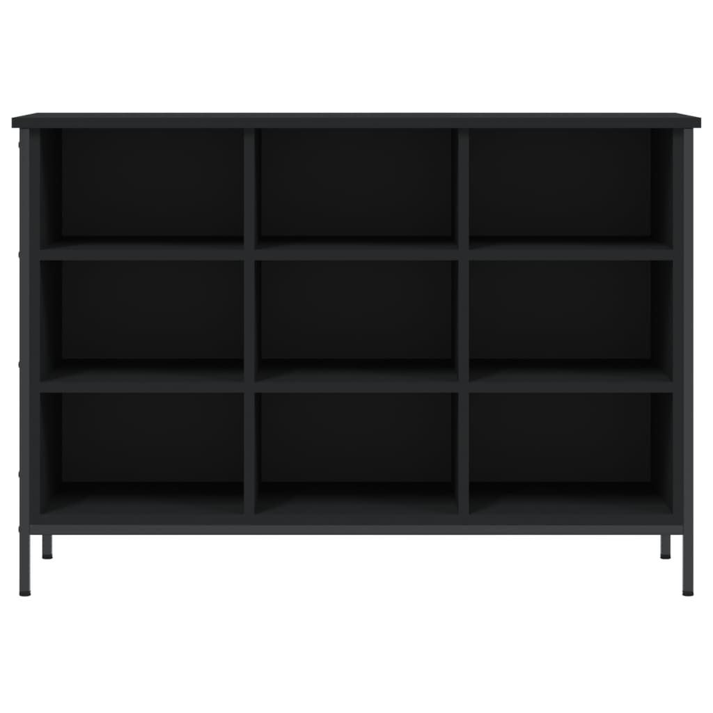 Scarpiera Nera 100x35x70 cm in Legno Multistrato