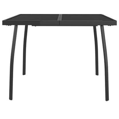 Tavolo da Giardino Antracite 100x100x72 cm Rete d'Acciaio