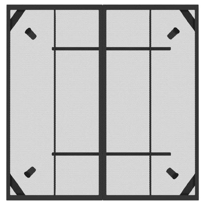 Tavolo da Giardino Antracite 100x100x72 cm Rete d'Acciaio