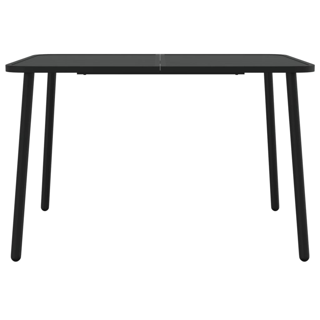 Tavolo da Giardino Antracite 110x80x71 cm Acciaio