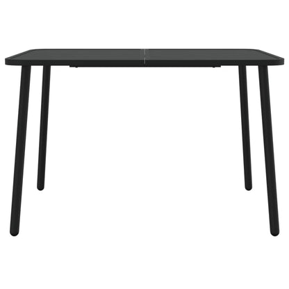 Tavolo da Giardino Antracite 110x80x71 cm Acciaio