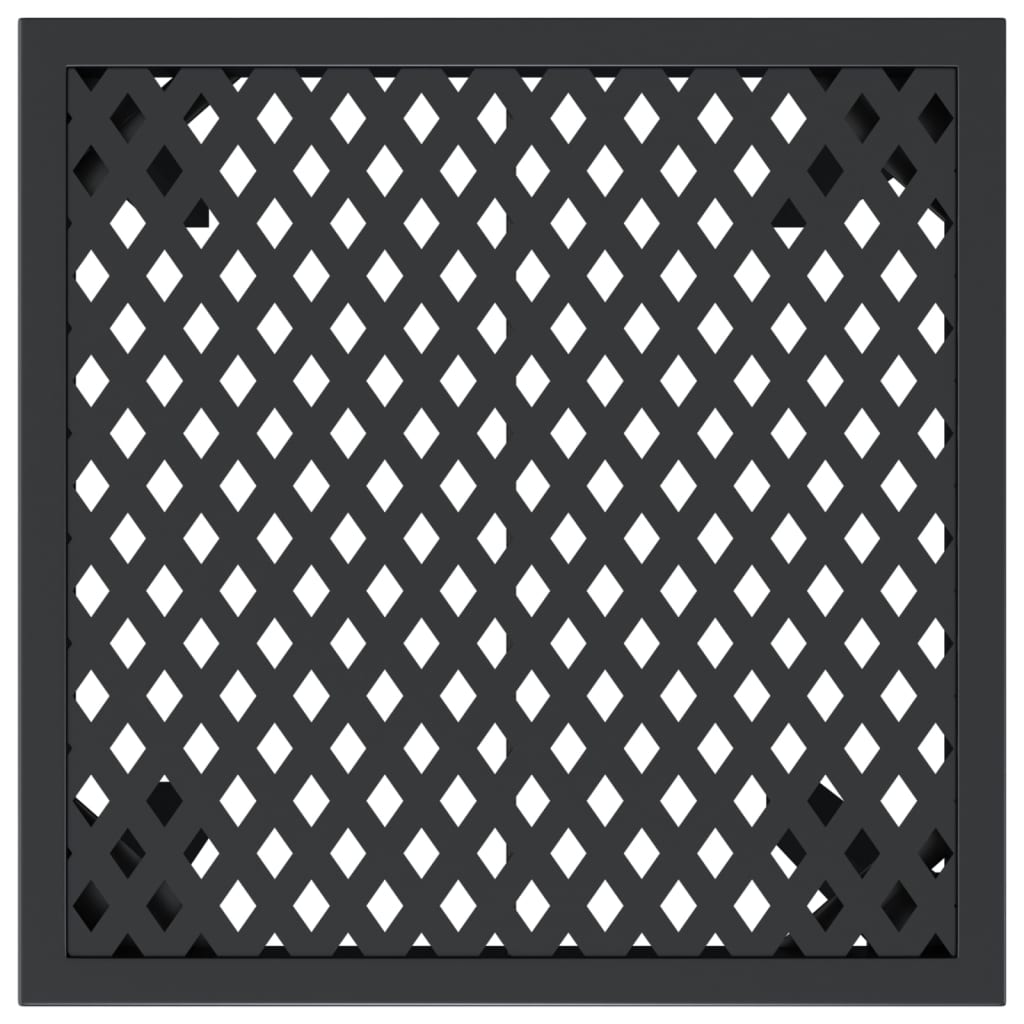 Tavolo da Giardino Antracite 50x50x72 cm Acciaio