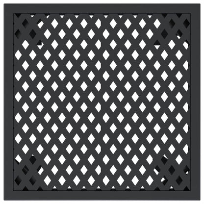 Tavolo da Giardino Antracite 50x50x72 cm Acciaio