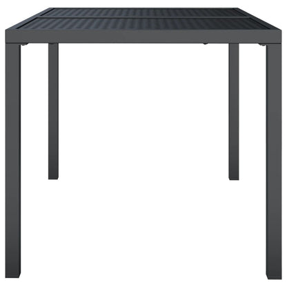 Tavolo da Giardino Antracite 110x80x72 cm Acciaio