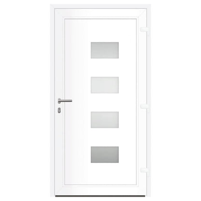 Porta Ingresso Antracite 110x210 cm in Alluminio e PVC