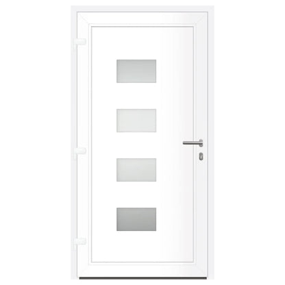 Porta Ingresso Antracite 100x200 cm in Alluminio e PVC