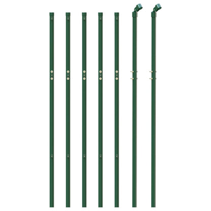 Recinzione Metallica Verde 1x10 m in Acciaio Zincato