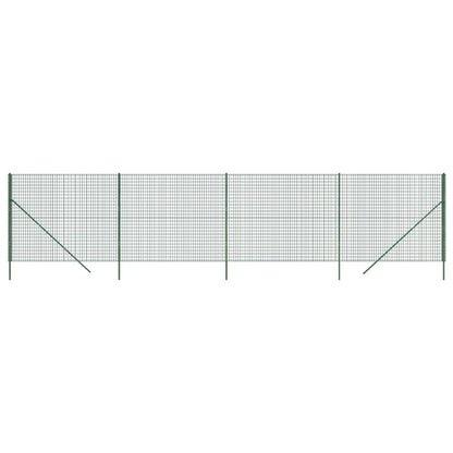 Recinzione Metallica Verde 2x10 m in Acciaio Zincato