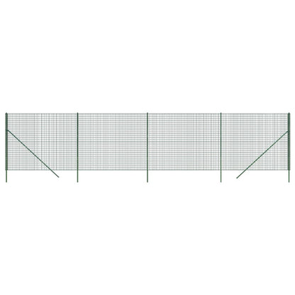 Recinzione Metallica Verde 2,2x10 m in Acciaio Zincato